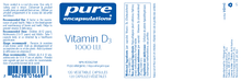Load image into Gallery viewer, Vitamin D3 1 000 IU